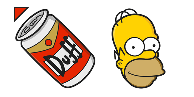 The Simpsons Homer Duff Cursor