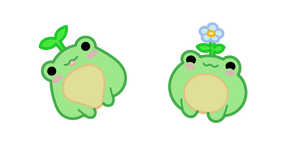 Курсор Cute Frog Flower