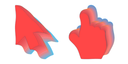 Red Color Transition Cursor