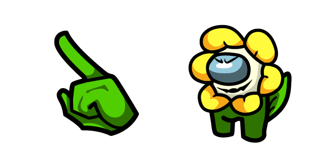 Among Us Undertale Flowey Character Cursor