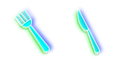 Курсор Neon Fork and Knife