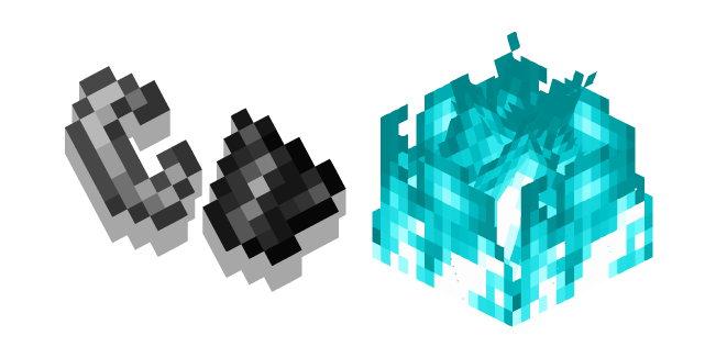 Minecraft Flint and Steel and Soul Fire Cursor
