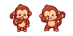 Cute Dabbing Monkey Curseur