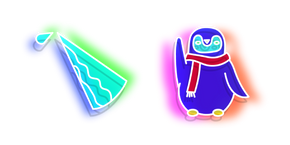 Neon Icicle and Penguin Cursor