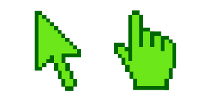 Summer Green Pixel Curseur
