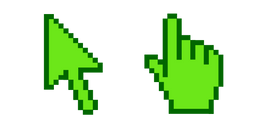 Summer Green Pixel Cursor
