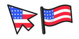 United States of America Flag Cursor