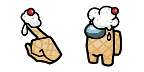 Курсор Among Us Ice Cream Character