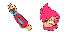 OK K.O.! Let's Be Heroes Red Action Curseur