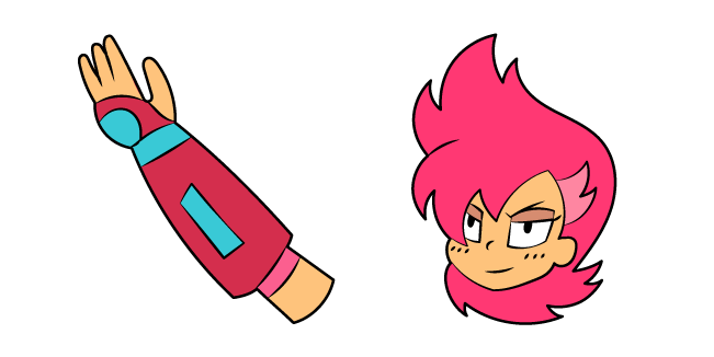 OK K.O.! Let's Be Heroes Red Action Cursor