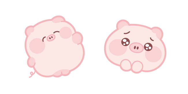 Cute Happy Pig Cursor