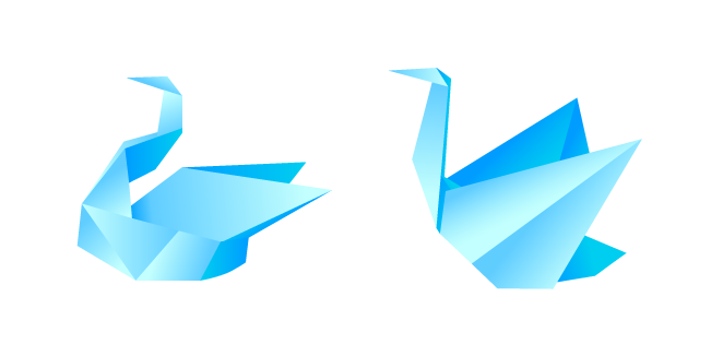 Origami Swan Cursor