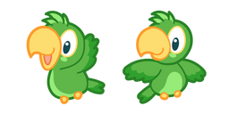 Cute Green Parrot Cursor