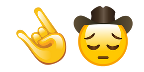 Sad Cowboy Emoji Meme Cursor