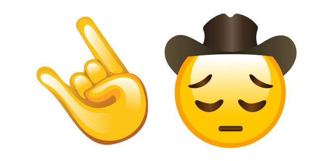 Sad Cowboy Emoji Meme Cursor