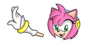 Sonic Amy Rose & Piko Piko Hammer Cursor - Cool Sonic Custom Cursor