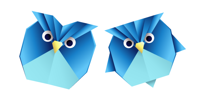 Origami Blue Owl курсор