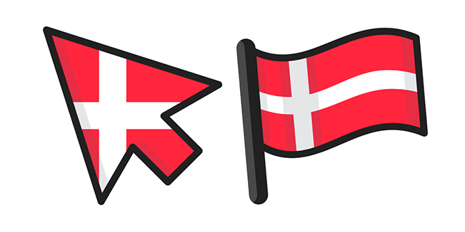 Denmark Flag Cursor