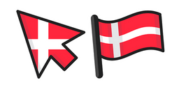 Denmark Flag Curseur