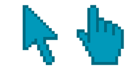 Aquamarine Pixel Curseur