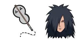 Naruto Madara Uchiha and Gunbai Curseur