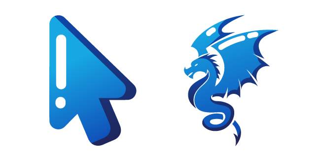 Minimal Blue Dragon курсор