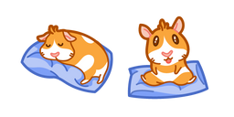 Cute Guinea Pig on Pillow Cursor