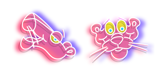 Neon Pink Panther Cursor