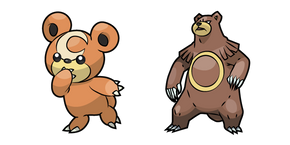 Курсор Pokemon Teddiursa and Ursaring