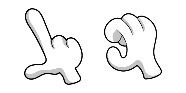 Angry Birds Game Hand Cursor