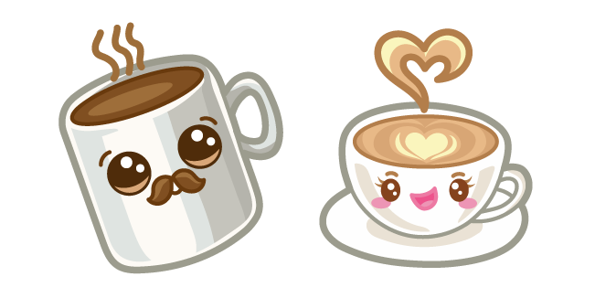 Cute Cups of Tea and Coffee Cursor