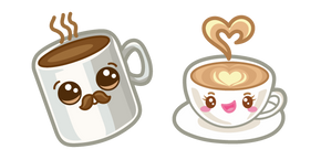 Cute Cups of Tea and Coffee Curseur