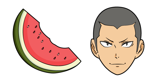 Haikyuu!! Ryuunosuke Tanaka and Watermelon Cursor