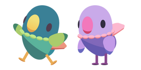 Ooblets Dumbirb and Gleamy Dumbirb Curseur