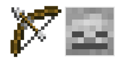 Minecraft Bow and Skeleton Cursor