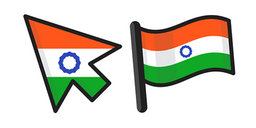 India Flag Curseur