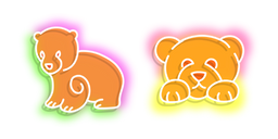 Neon Bears Cursor