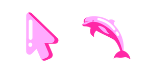 Minimal Pink Dolphin Curseur