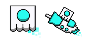 Geometry Dash Cube 81 and Ship 18 Curseur