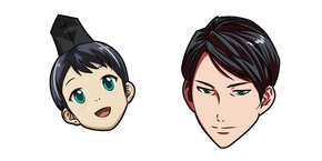 Custom Cursor - Kazuma aka Kiyotsugu Hirano is Bishamonten's shinki and  guidepost. His appearance features short-cut brown hair and green eyes.  Noragami cursor pack with fanart Kazuma and Earring anime pointer. # CustomCursor #