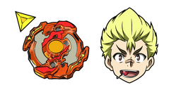 Beyblade Rantaro Kiyama and Rising Ragnaruk Gravity Revolve Curseur