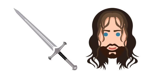 Lord of the Rings Aragorn II and Sword курсор