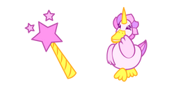 Cute Shy Duck Unicorn Laughing Curseur