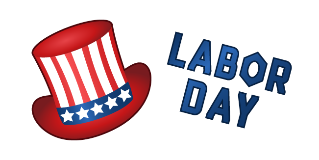 Labor Day and USA Hat курсор