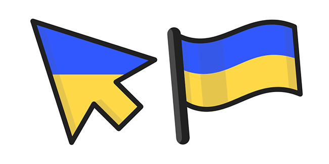 Ukraine Flag курсор
