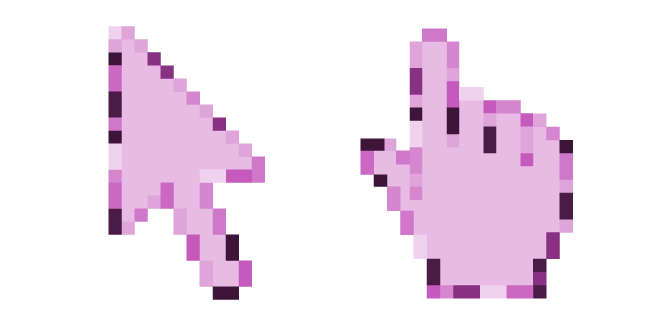 Pink Lavender Pixel Cursor