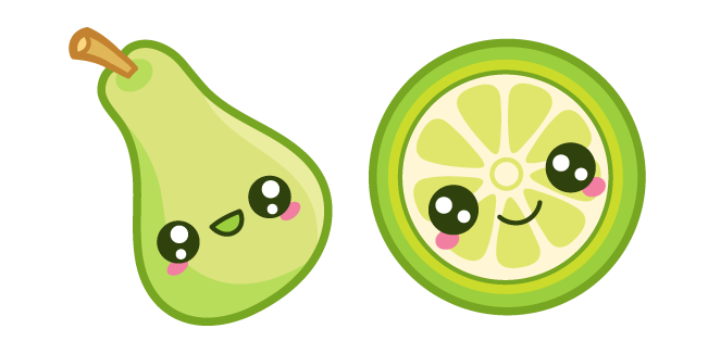 Cute Pear and Lime курсор