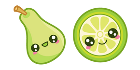 Cute Pear and Lime cursor