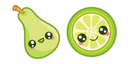 Cute Pear and Lime Curseur