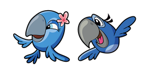 Курсор Angry Birds Jewel and Blu